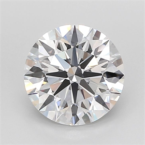 Picture of Lab Grown Diamond 3.43 Carats, Round with Ideal Cut, D Color, FL Clarity and Certified by IGI