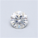Natural Diamond 0.50 Carats, Round with Excellent Cut, G Color, I1 Clarity and Certified by GIA