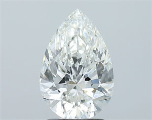 Picture of Natural Diamond 2.02 Carats, Pear with  Cut, H Color, SI2 Clarity and Certified by GIA