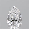 Natural Diamond 0.71 Carats, Pear with  Cut, D Color, VS2 Clarity and Certified by GIA