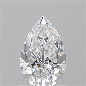 Picture of Natural Diamond 0.71 Carats, Pear with  Cut, D Color, VS2 Clarity and Certified by GIA