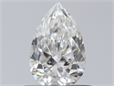 Diamante Natural 0.51 quilates, De pera , Color F, claridad VVS1 y certificado GIA