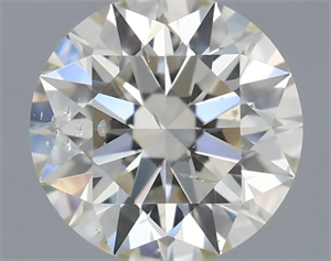 Picture of Natural Diamond 0.50 Carats, Round with Excellent Cut, I Color, SI2 Clarity and Certified by IGI