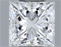 Diamante Natural 0.38 quilates, Princesa , Color E, claridad VS2 y certificado GIA