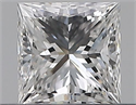 Natural Diamond 0.35 Carats, Princess with  Cut, E Color, VS2 Clarity and Certified by GIA