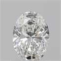 Natural Diamond 0.70 Carats, Oval with  Cut, H Color, VS2 Clarity and Certified by GIA
