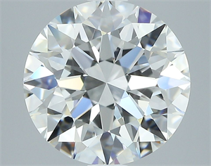 Picture of Natural Diamond 1.90 Carats, Round with Excellent Cut, G Color, VVS2 Clarity and Certified by GIA