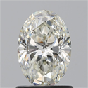 Natural Diamond 1.00 Carats, Oval with  Cut, J Color, IF Clarity and Certified by GIA