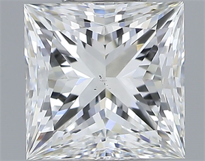 Foto Diamante Natural 1.01 quilates, Princesa , Color F, claridad VS2 y certificado GIA de