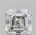 Diamante Natural 1.01 quilates, Asscher , Color H, claridad VVS2 y certificado GIA