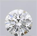 Natural Diamond 0.70 Carats, Round with Excellent Cut, L Color, SI2 Clarity and Certified by GIA