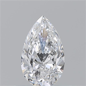 Picture of Natural Diamond 0.54 Carats, Pear with  Cut, D Color, VS1 Clarity and Certified by GIA