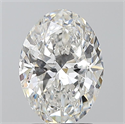 Diamante Natural 2.01 quilates, Ovalado , Color F, claridad SI2 y certificado GIA