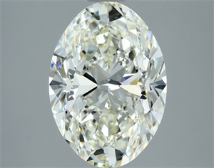 Foto Diamante Natural 3.01 quilates, Ovalado , Color J, claridad IF y certificado IGI de