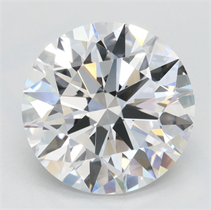 Picture of Lab Grown Diamond 3.02 Carats, Round with Ideal Cut, D Color, IF Clarity and Certified by IGI