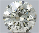 Natural Diamond 1.50 Carats, Round with Excellent Cut, L Color, VS1 Clarity and Certified by IGI
