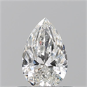 Natural Diamond 0.50 Carats, Pear with  Cut, G Color, VS2 Clarity and Certified by GIA