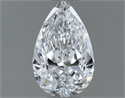 Diamante Natural 0.60 quilates, De pera , Color D, claridad SI1 y certificado GIA