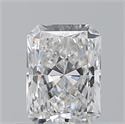 Natural Diamond 0.70 Carats, Radiant with  Cut, F Color, VS1 Clarity and Certified by GIA