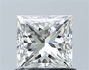 Picture of Natural Diamond 0.73 Carats, Princess with  Cut, H Color, VVS2 Clarity and Certified by IGI