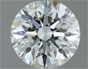 Natural Diamond 0.50 Carats, Round with Excellent Cut, G Color, VVS2 Clarity and Certified by IGI