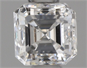 Natural Diamond 0.51 Carats, Asscher with  Cut, E Color, SI1 Clarity and Certified by IGI