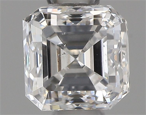 Picture of Natural Diamond 0.51 Carats, Asscher with  Cut, E Color, SI1 Clarity and Certified by IGI