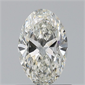 Natural Diamond 0.70 Carats, Oval with  Cut, I Color, VS1 Clarity and Certified by GIA