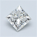 Natural Diamond 1.01 Carats, Princess with  Cut, G Color, VS1 Clarity and Certified by GIA