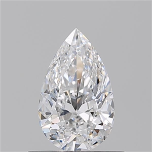 Picture of Natural Diamond 0.57 Carats, Pear with  Cut, D Color, VS1 Clarity and Certified by GIA