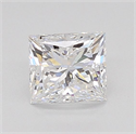 Natural Diamond 0.85 Carats, Princess with  Cut, E Color, SI1 Clarity and Certified by GIA
