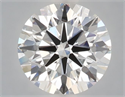 Lab Grown Diamond 1.51 Carats, Round with Ideal Cut, E Color, VVS2 Clarity and Certified by IGI