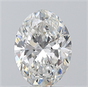Natural Diamond 1.30 Carats, Oval with  Cut, F Color, VS2 Clarity and Certified by GIA