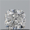Diamante Natural 0.40 quilates, Del cojín , Color F, claridad VVS1 y certificado GIA