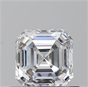 Natural Diamond 0.70 Carats, Asscher with  Cut, D Color, VS1 Clarity and Certified by GIA