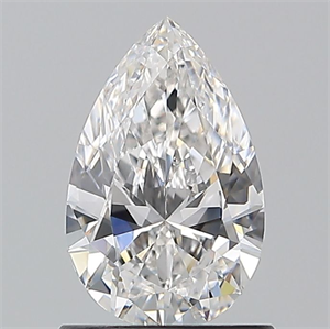 Picture of Natural Diamond 0.90 Carats, Pear with  Cut, F Color, VVS1 Clarity and Certified by GIA