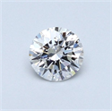 Diamante Natural 0.40 quilates, Redondo , Color F, claridad SI1 y certificado GIA