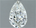 Natural Diamond 1.20 Carats, Pear with  Cut, G Color, SI1 Clarity and Certified by IGI