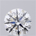 Lab Grown Diamond 1.53 Carats, Round with Ideal Cut, D Color, VS1 Clarity and Certified by IGI