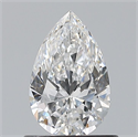 Natural Diamond 0.70 Carats, Pear with  Cut, E Color, SI1 Clarity and Certified by GIA