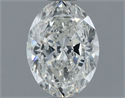 Natural Diamond 1.21 Carats, Oval with  Cut, H Color, I1 Clarity and Certified by GIA