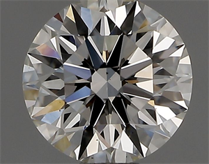 Picture of Natural Diamond 0.42 Carats, Round with Excellent Cut, H Color, VS1 Clarity and Certified by GIA