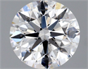 Natural Diamond 0.90 Carats, Round with Excellent Cut, D Color, SI1 Clarity and Certified by GIA