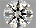 Natural Diamond 1.01 Carats, Round with Excellent Cut, L Color, VS2 Clarity and Certified by GIA