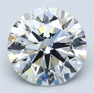 Picture of Natural Diamond 2.40 Carats, Round with Excellent Cut, F Color, VS1 Clarity and Certified by GIA