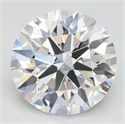 Lab Grown Diamond 2.51 Carats, Round with Ideal Cut, D Color, IF Clarity and Certified by IGI