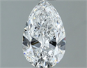 Natural Diamond 0.80 Carats, Pear with  Cut, D Color, VS2 Clarity and Certified by GIA