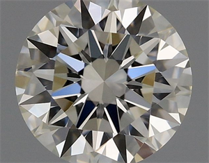 Picture of Natural Diamond 0.52 Carats, Round with Excellent Cut, I Color, VVS1 Clarity and Certified by GIA