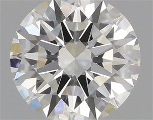 Picture of Natural Diamond 0.52 Carats, Round with Excellent Cut, H Color, VS1 Clarity and Certified by GIA