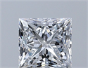 Natural Diamond 0.81 Carats, Princess with  Cut, D Color, VS1 Clarity and Certified by GIA